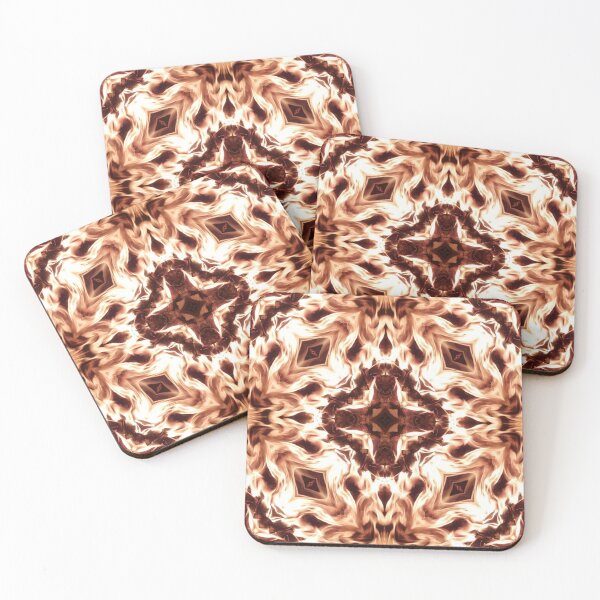 Item preview, Colorama fire pattern red orange brown designed and sold by Joie-et-Poesie.