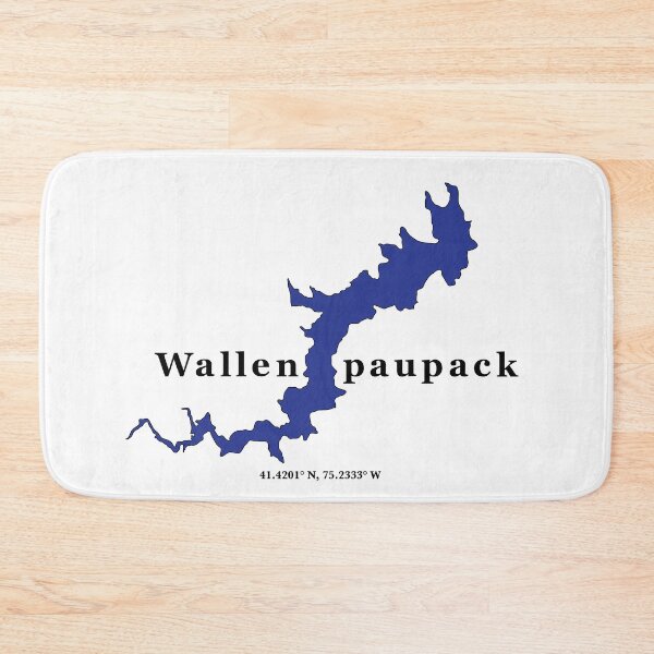 Item preview, Lake Wallenpaupack Pennsylvania with GPS coordinates  designed and sold by AnimalCreations.