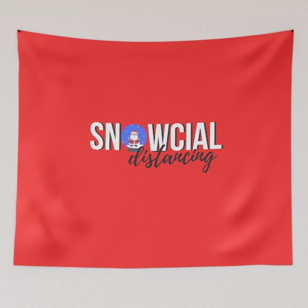 Item preview, Snowcial distancing designed and sold by Funtastic-GOODS.