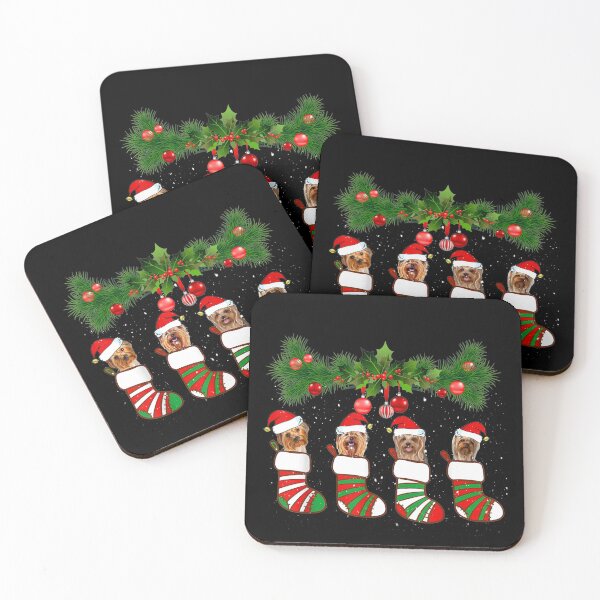 Item preview, Funny Yorkshire Terrier In Socks Christmas Dog Lovers Xmas designed and sold by BrockSly.