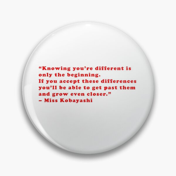 Item preview, Miss Kobayashi - Quote designed and sold by Epicanimequotes.