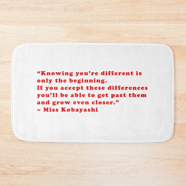 Item preview, Miss Kobayashi - Quote designed and sold by Epicanimequotes.