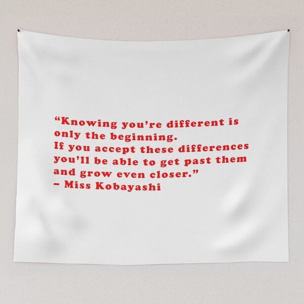 Item preview, Miss Kobayashi - Quote designed and sold by Epicanimequotes.