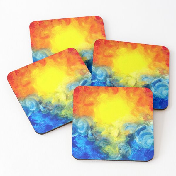 Item preview, abstract sunset designed and sold by Nive-Arte.