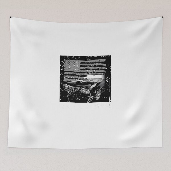 Item preview, 1967 Chevy Chevelle Us Flag Distress T Shirt designed and sold by StrihsApparel.