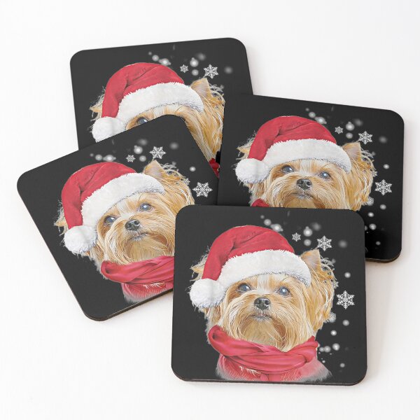 Item preview, Funny yorkshire terrier red christmas yorkie Face designed and sold by BrockSly.