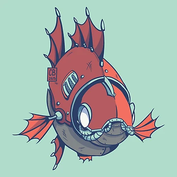 Artwork thumbnail, Robot Fish by cloudyjay
