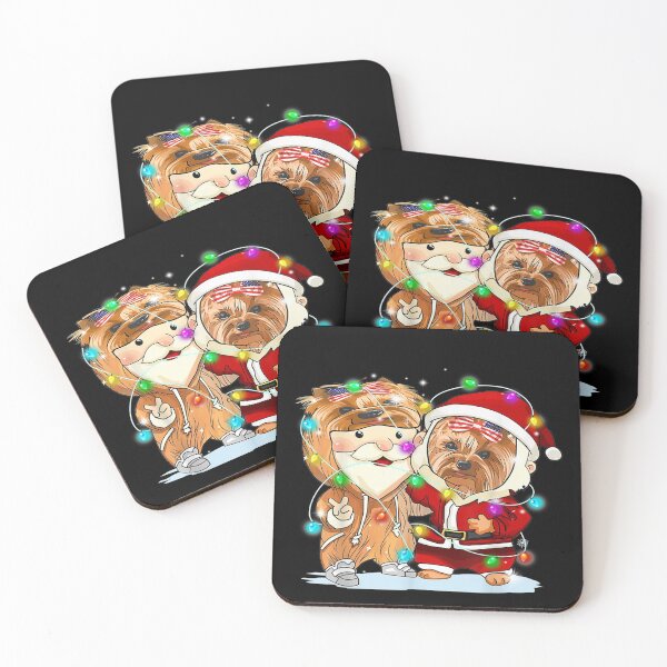 Item preview, Funny Yorkshire Terrier Wearing Santa Suit Christmas Light +13 designed and sold by BrockSly.