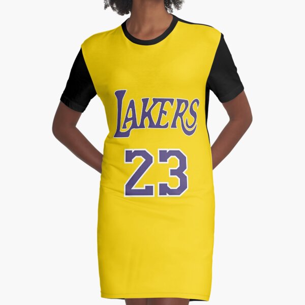 Lakers 23 Vintage T-Shirt Graphic T-Shirt Dress for Sale by