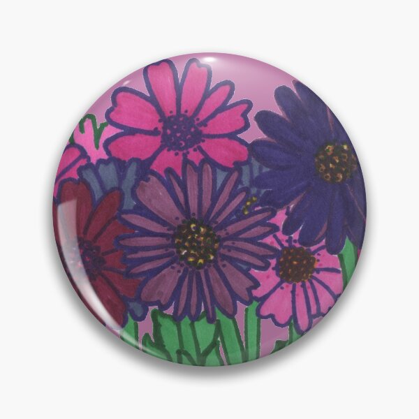 Item preview, Wild Weed Flowers on dark pink designed and sold by BelindaFuller.
