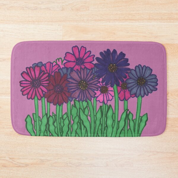 Item preview, Wild Weed Flowers on dark pink designed and sold by BelindaFuller.