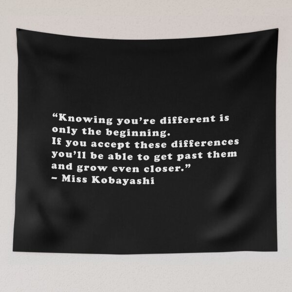 Item preview, Miss Kobayashi - Quote designed and sold by Epicanimequotes.