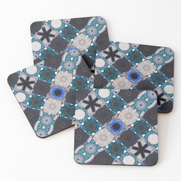 Item preview, Set in Stone 3 Checked Mosaic Artwork Artist Jenny Meehan  designed and sold by Jenny Meehan Art Prints and Patterns  .