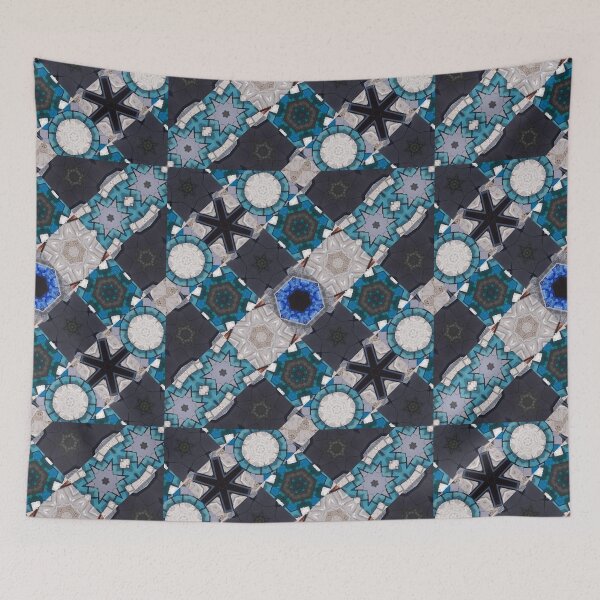 Item preview, Set in Stone 3 Checked Mosaic Artwork Artist Jenny Meehan  designed and sold by Jenny Meehan Art Prints and Patterns  .