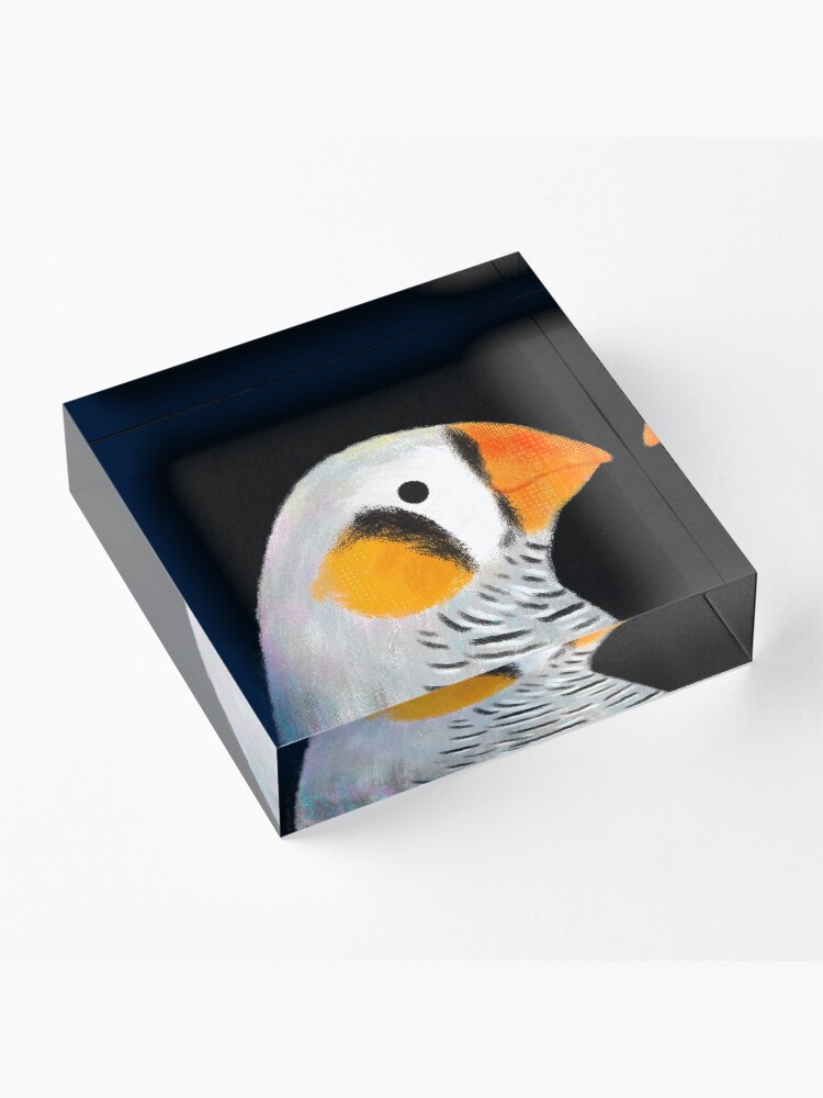 Alternate view of Zebra Finch Bird Acrylic Block