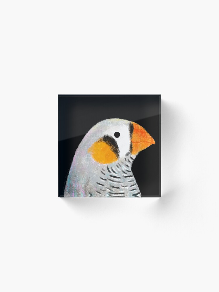 Alternate view of Zebra Finch Bird Acrylic Block