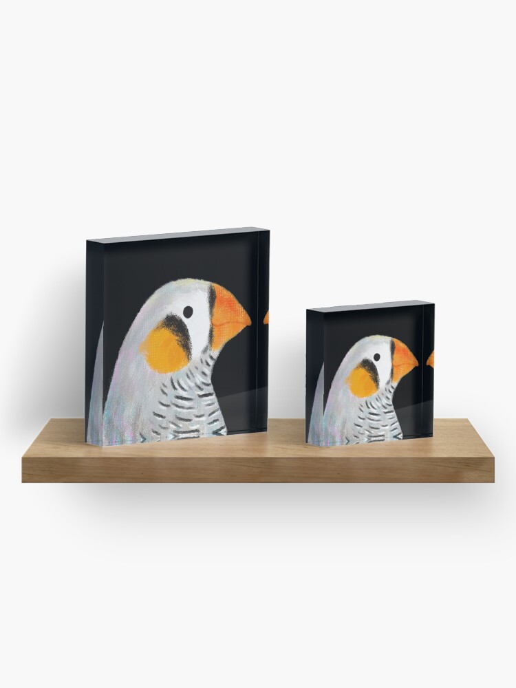 Alternate view of Zebra Finch Bird Acrylic Block