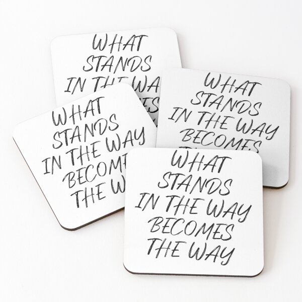 Item preview, Inspirational Quote Marcus Aurelius - What stands in the way becomes the way designed and sold by T UNIQUE.