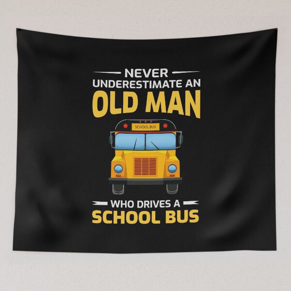 Item preview, School Bus Driver Oldman Dad Grandpa Gift designed and sold by TastefulTees.
