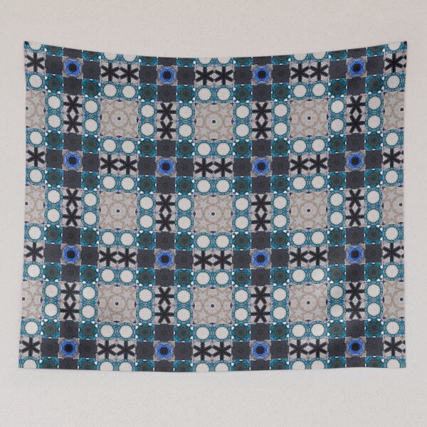 Item preview,  Set in Stone 4 Checked Mosaic Artwork Artist Jenny Meehan  designed and sold by Jenny Meehan Art Prints and Patterns  .