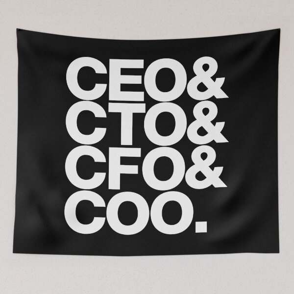 Item preview, CEO & CTO & CFO & COO Enterpreneur (white letters) designed and sold by dudethecreator.