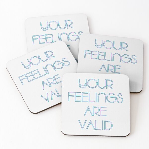 Item preview, YOUR FEELINGS ARE VALID - Inspirational Quote designed and sold by ImageNugget.