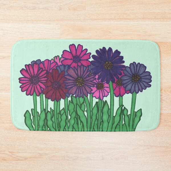 Item preview, Wild Weed Flowers on mint green designed and sold by BelindaFuller.