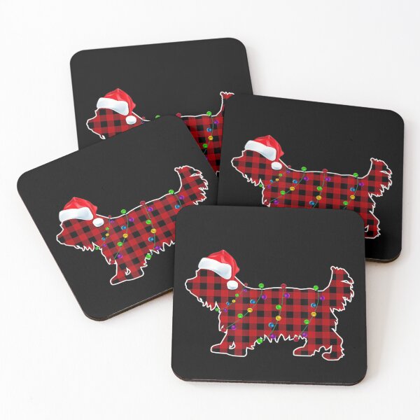 Item preview, Red Plaid Buffalo Yorkshire Terrier Dog Christmas Pajamas designed and sold by BrockSly.