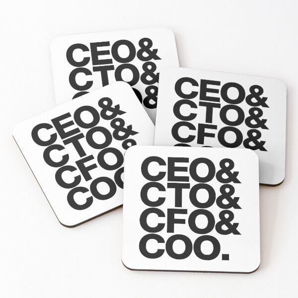 Item preview, CEO & CTO & CFO & COO Enterpreneur (white letters) designed and sold by dudethecreator.