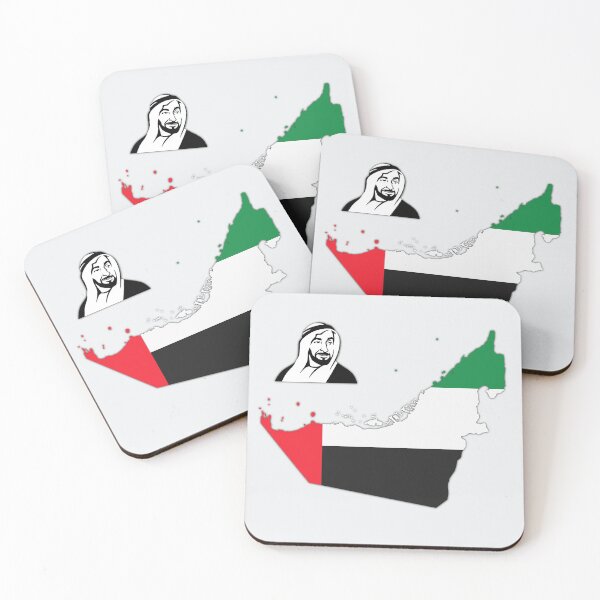 Item preview, Map of United Arab Emirates with flag and al shaikh Zayed bin Sultan designed and sold by mashmosh.