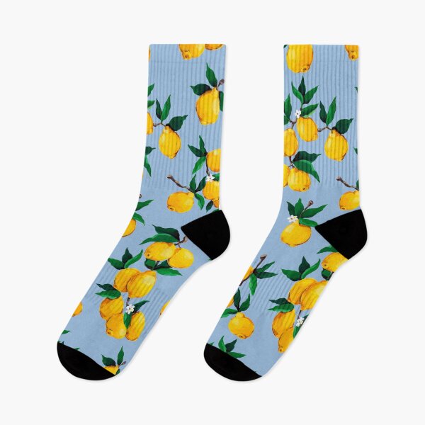 Item preview, Lemon print BLUE designed and sold by dinainbloom.