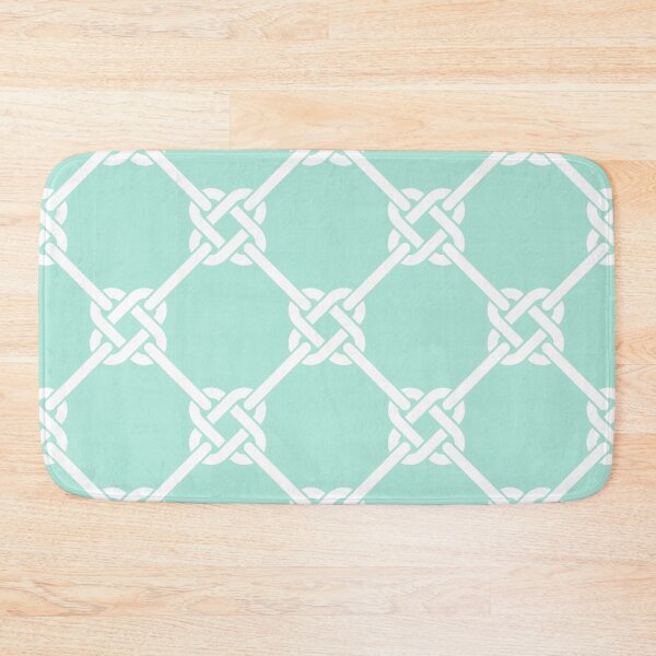 Item preview, Mint Celtic Knot Pattern - Lattice interlocking simple square knot  designed and sold by ImageNugget.