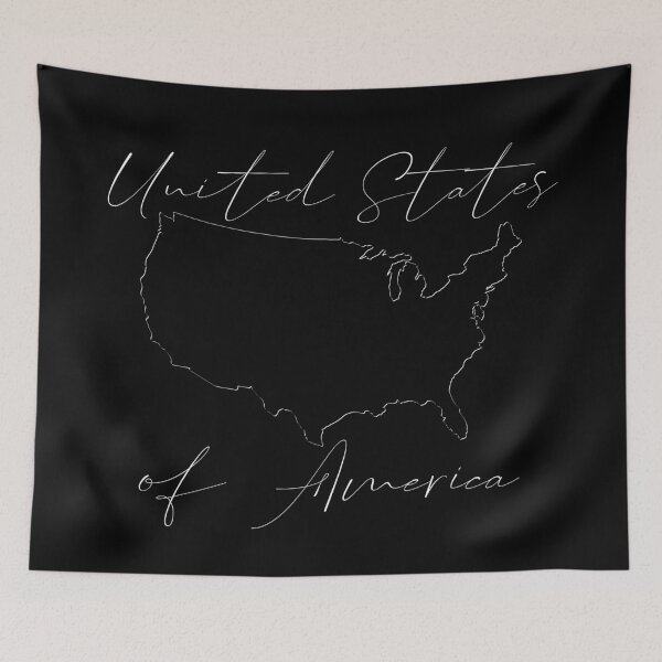 Item preview, USA Map Shadow EN (light) designed and sold by NA-WORLDWIDE.