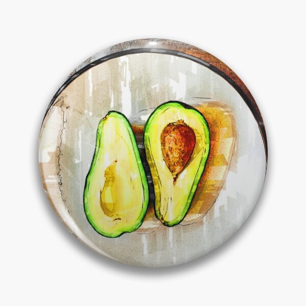 Artikelvorschau, Zwei geteilte Avocados in der Schüssel. Für Avocado-Liebhaber. entworfen und verkauft von ColortrixArt.