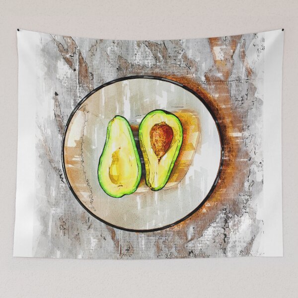 Item preview, Two Split Avocados In Bowl. For Avocado Lovers. designed and sold by ColortrixArt.