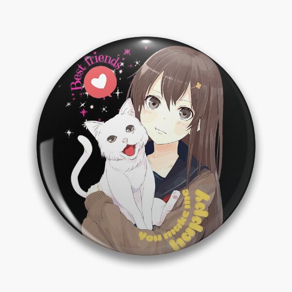 Artikelvorschau, Anime Mädchen mit Katze - beste Freunde entworfen und verkauft von Eva-Success.