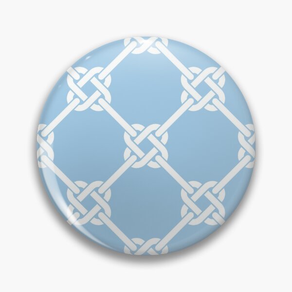 Item preview, Light Blue Celtic Knot Pattern - Lattice interlocking simple square knot  designed and sold by ImageNugget.