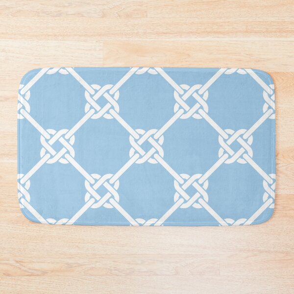 Item preview, Light Blue Celtic Knot Pattern - Lattice interlocking simple square knot  designed and sold by ImageNugget.