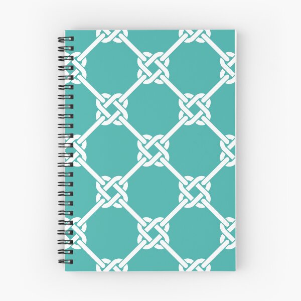 Item preview, teal Celtic Knot Pattern - Lattice interlocking simple square knot  designed and sold by ImageNugget.