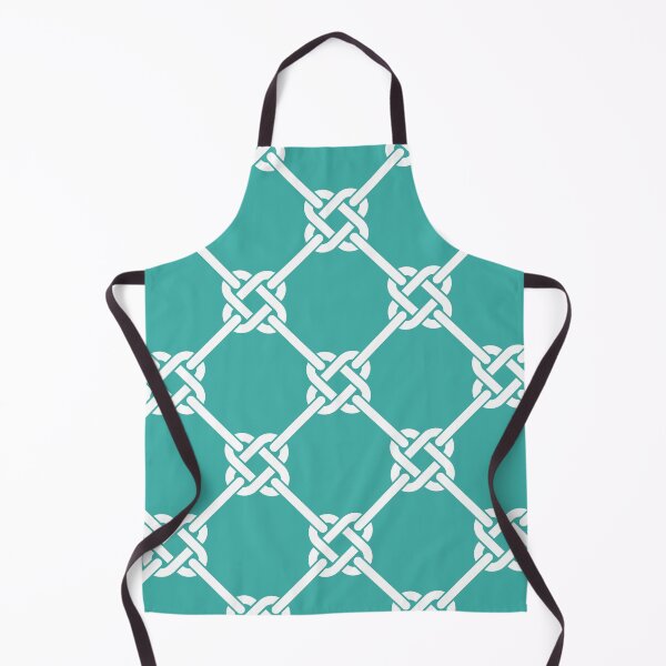 Item preview, teal Celtic Knot Pattern - Lattice interlocking simple square knot designed and sold by ImageNugget.