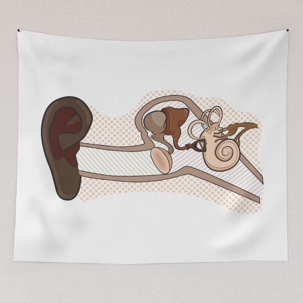 Item preview, Outer, Middle, and Inner Ear Neutral Illustration designed and sold by StacyAnnDesigns.