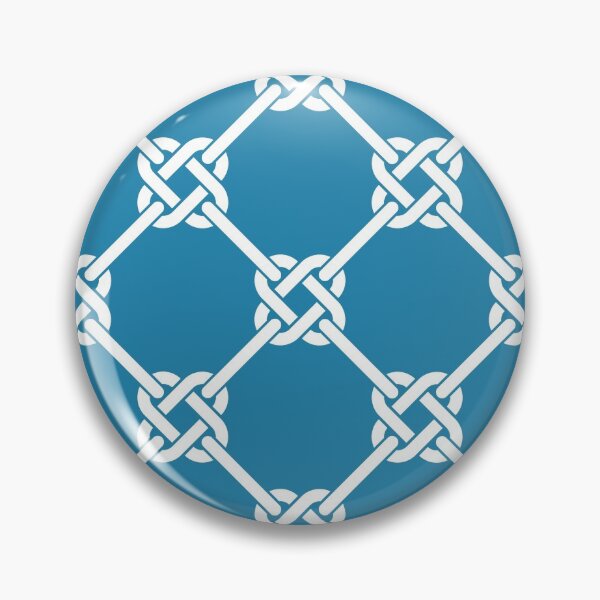 Item preview, blue Celtic Knot Pattern - Lattice interlocking simple square knot  designed and sold by ImageNugget.