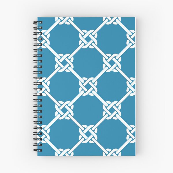 Item preview, blue Celtic Knot Pattern - Lattice interlocking simple square knot  designed and sold by ImageNugget.
