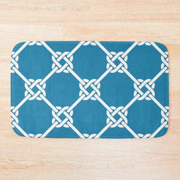 Item preview, blue Celtic Knot Pattern - Lattice interlocking simple square knot  designed and sold by ImageNugget.