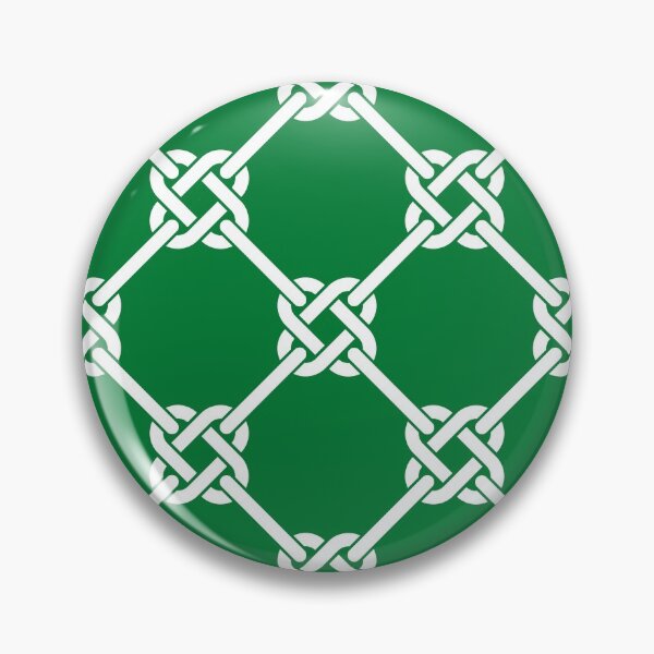 Item preview, greenCeltic Knot Pattern - Lattice interlocking simple square knot  designed and sold by ImageNugget.
