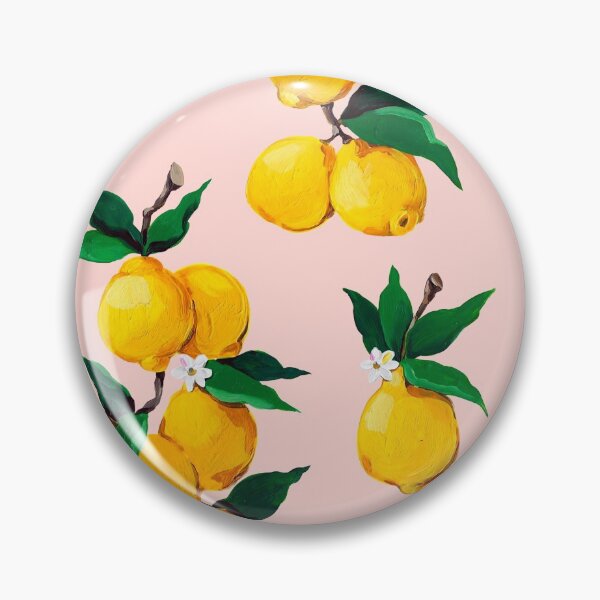 Item preview, Lemon print PINK designed and sold by dinainbloom.