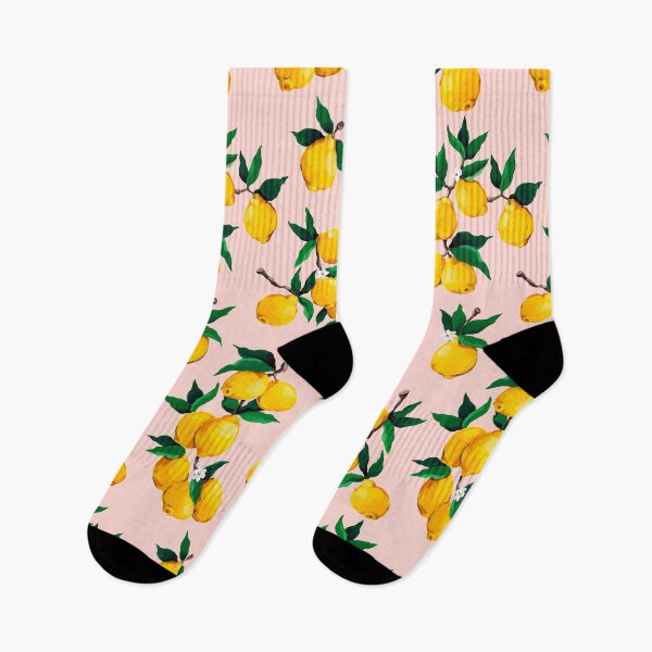 Item preview, Lemon print PINK designed and sold by dinainbloom.