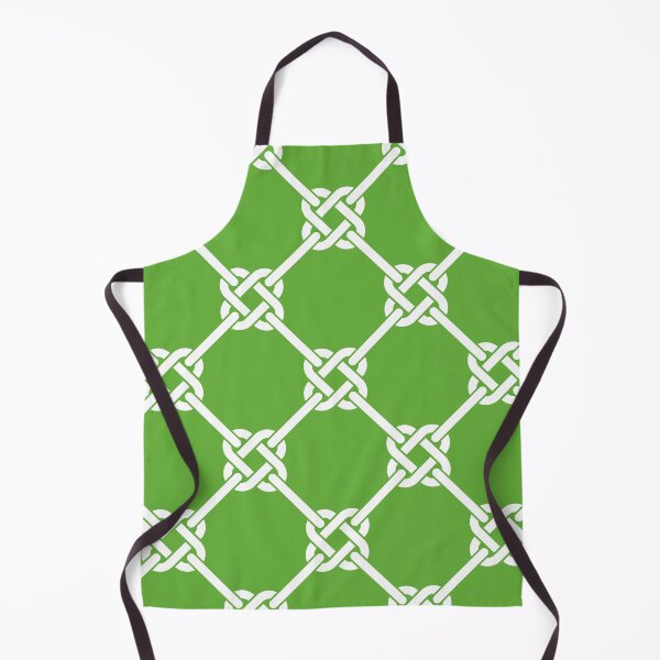 Item preview, grass green Celtic Knot Pattern - Lattice interlocking simple square knot designed and sold by ImageNugget.