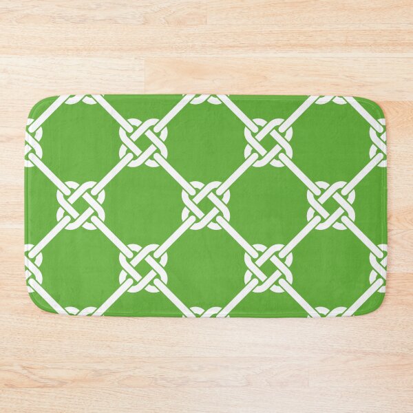 Item preview, grass green Celtic Knot Pattern - Lattice interlocking simple square knot  designed and sold by ImageNugget.