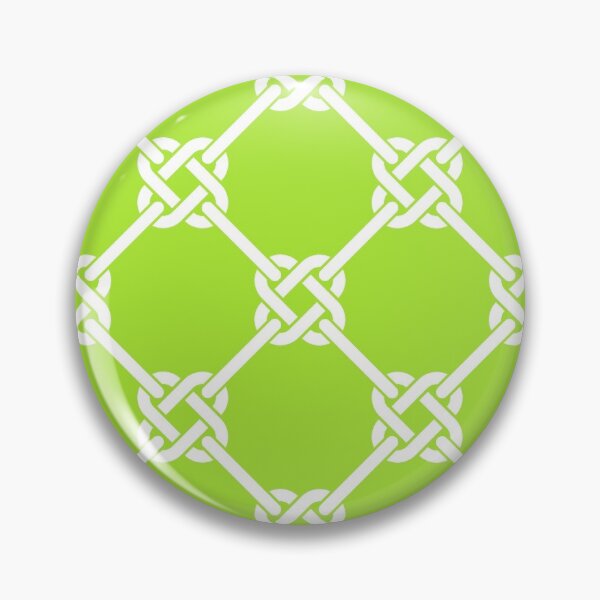 Item preview, lime green Celtic Knot Pattern - Lattice interlocking simple square knot  designed and sold by ImageNugget.